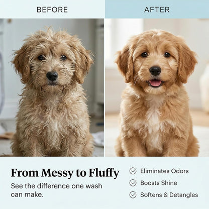 1 Gallon Tearless Puppy Shampoo and Conditioner - anti Itch Dog Shampoo Sensitive Skin - Coconut Oil Oatmeal Pet Shampoo for Puppies
